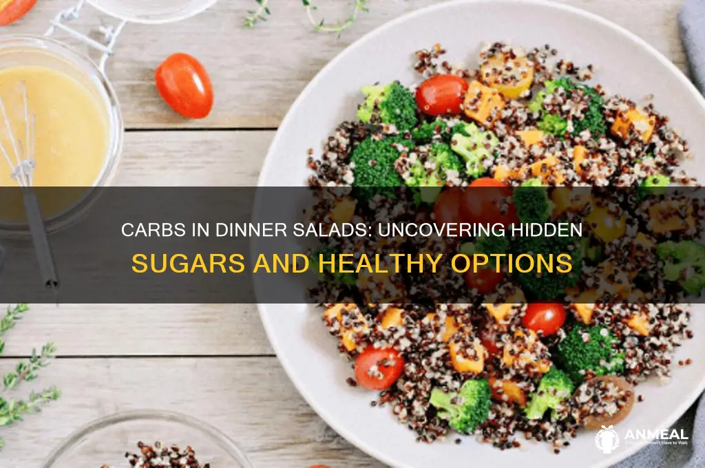 is there any carbs in a dinner salad