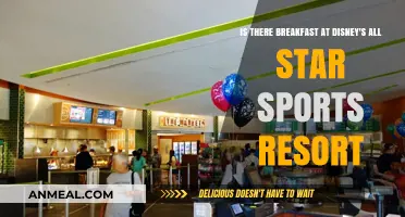 Disney's All-Star Sports Resort: Breakfast Options and Availability