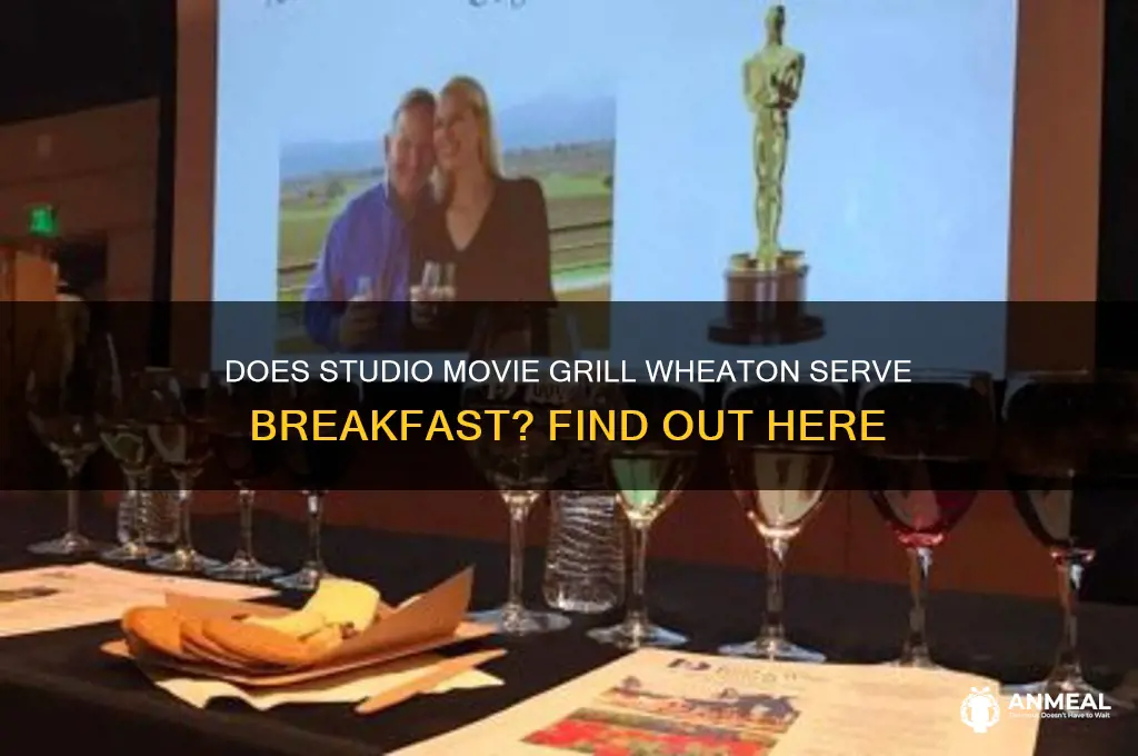 is there breakfast at studio movie grill wheaton