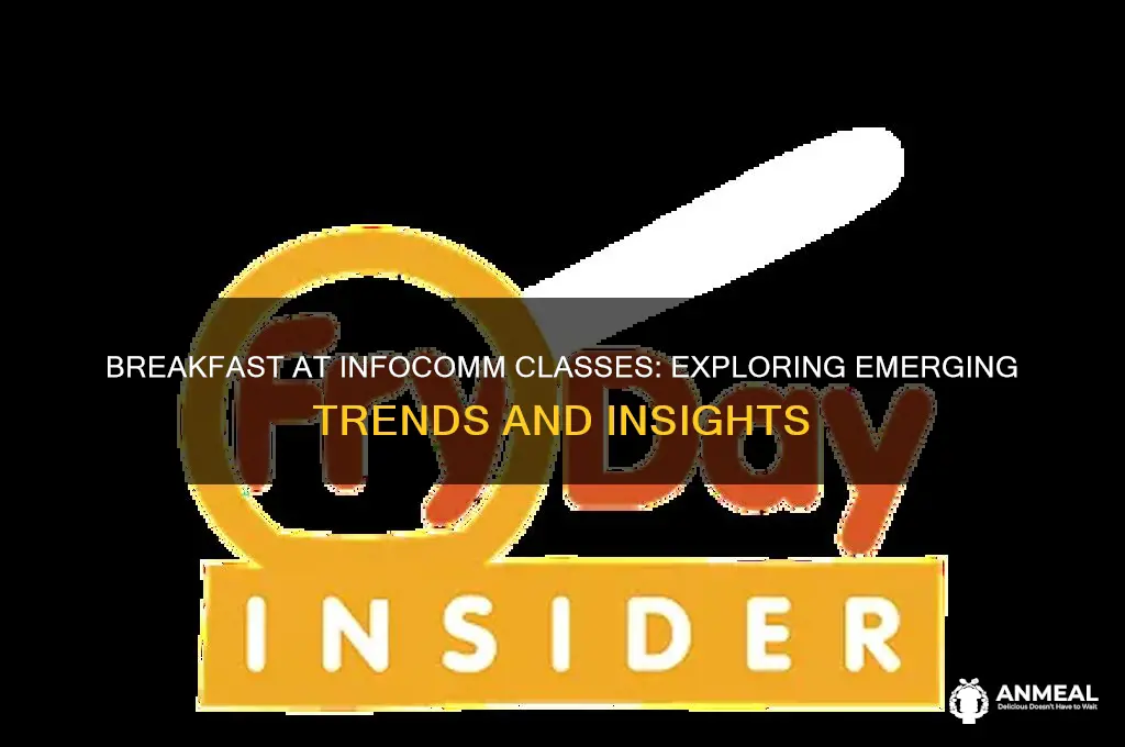 is there breakfast at the infocomm classes esmerging trends