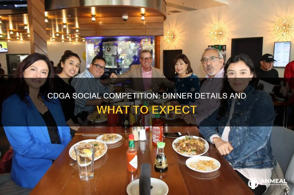 is there dinner at a cdga social competition