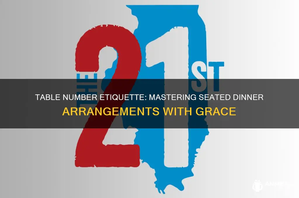 is there etiquette to table numbers at seated dinner
