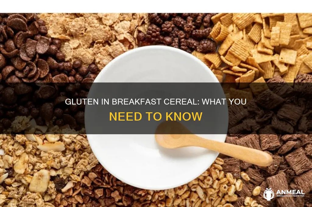 is there gluten in breakfast cereal
