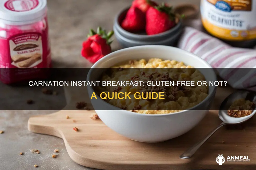 is there gluten in carnation instant breakfast