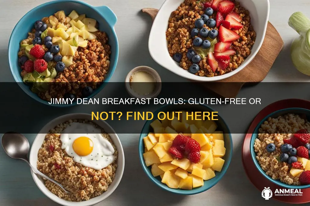is there gluten in jimmy dean breakfast bowls