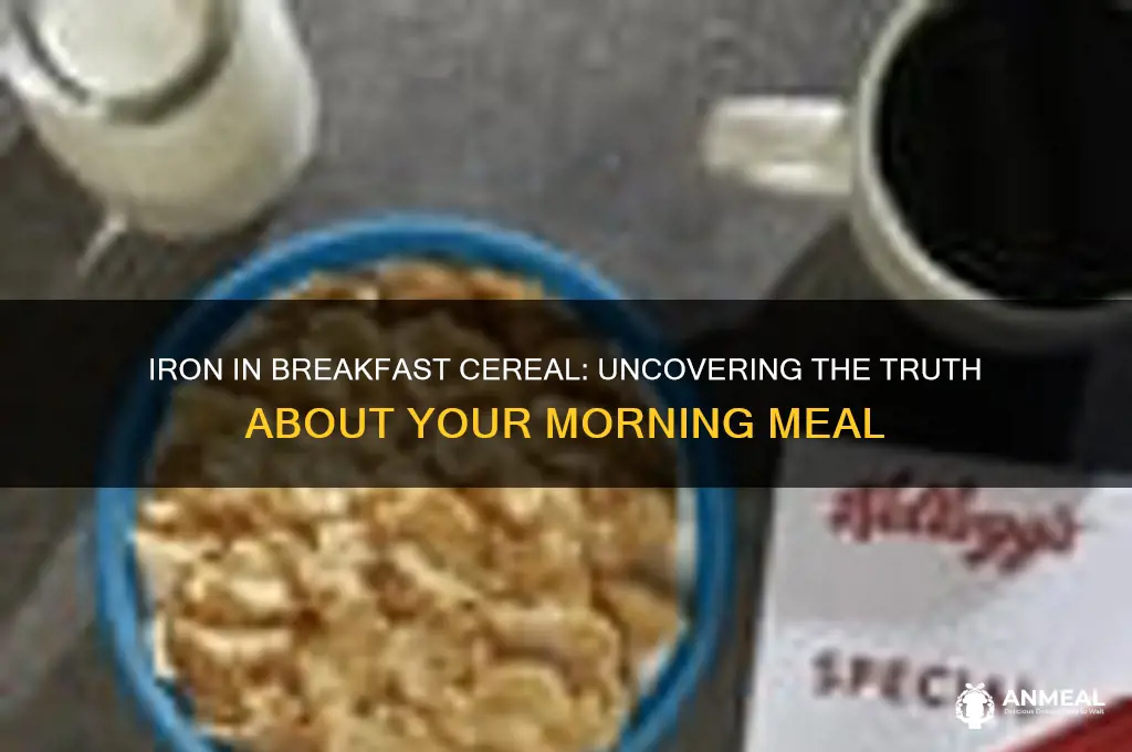 is there iron in breakfast cereal