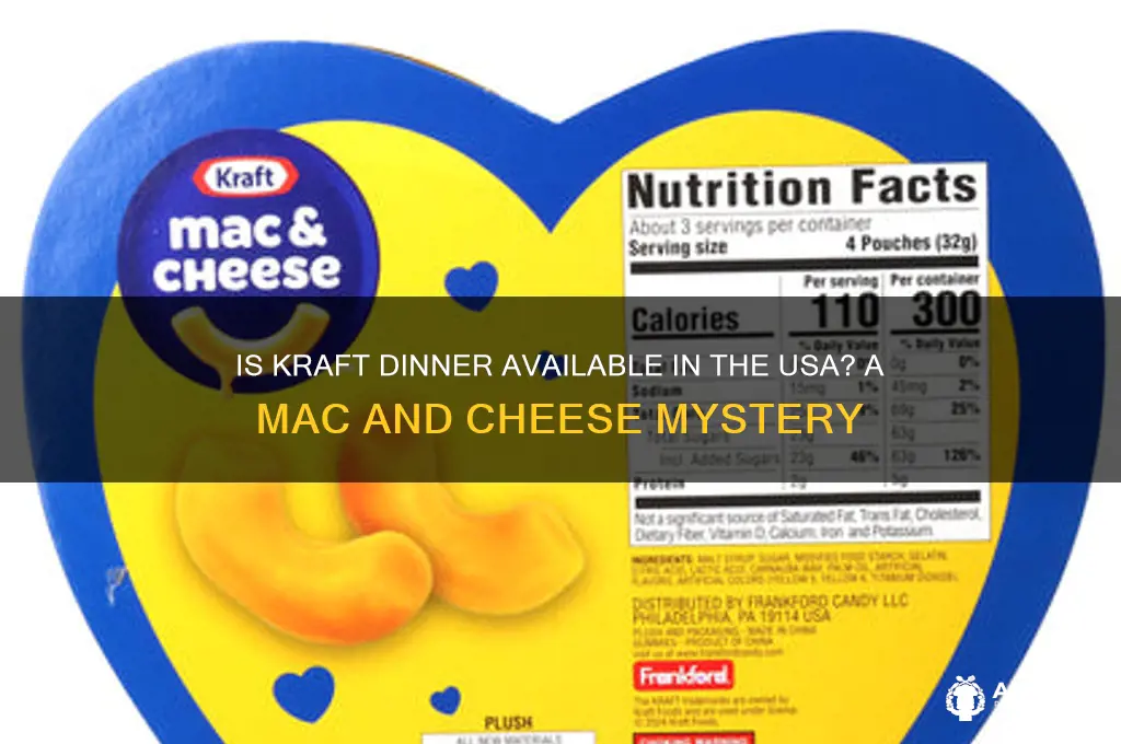 is there kraft dinner in usa