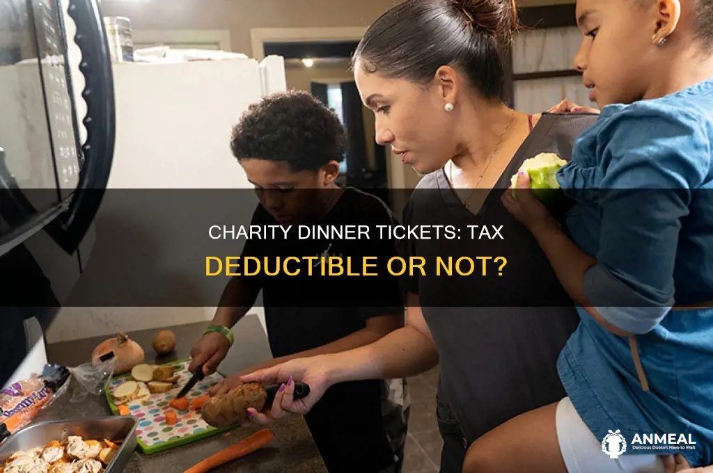 is ticket to a charity dinner tax deductible