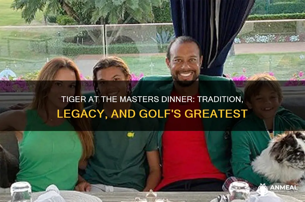 is tiger at the masters dinner