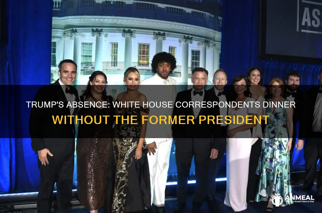 is trump at the white house correspondents dinner