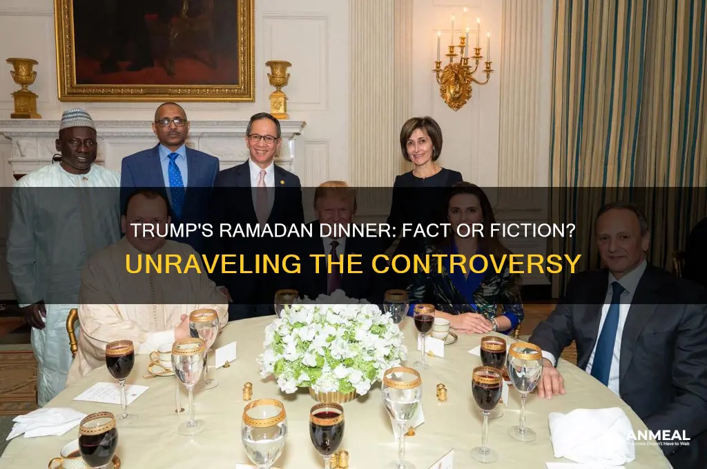 is trump hosting a ramadan dinner