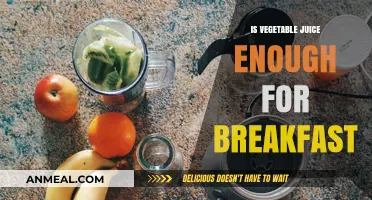 Vegetable Juice for Breakfast: Nutritious Enough or Just a Myth?