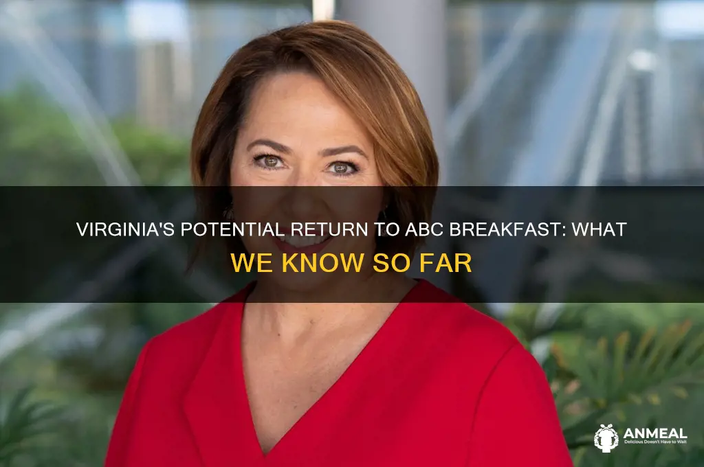 is virginia returning to abc breakfast