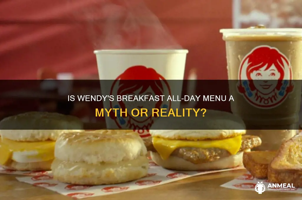 is wendys breakfast all fay
