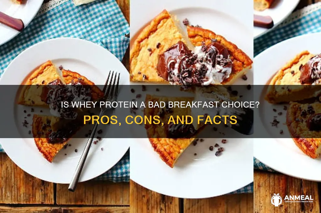 is whey protein a bad breakfast