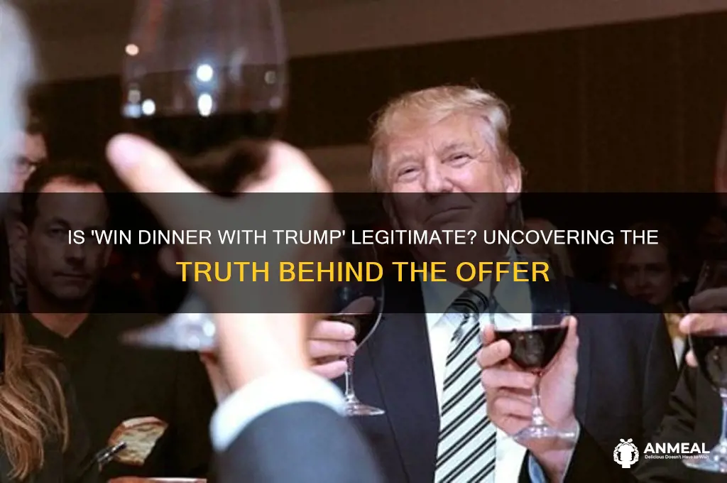 is win dinner with trump ligit