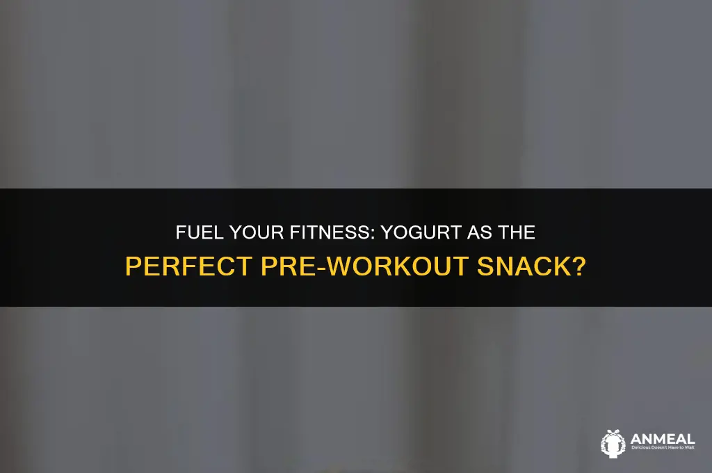 is yogurt a good pre workout snack
