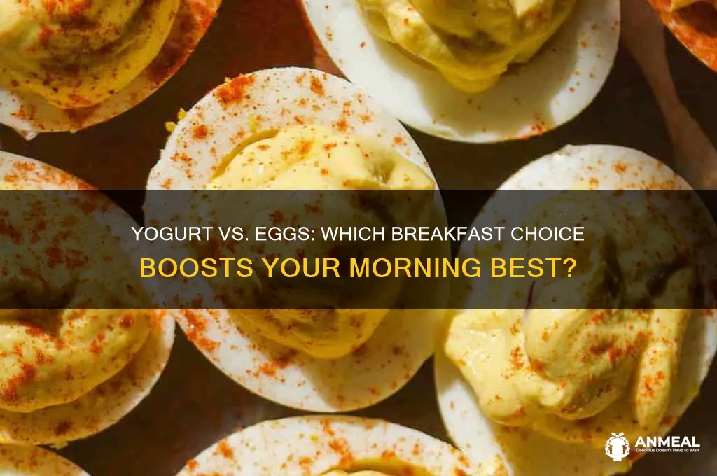is yogurt or eggs better for breakfast