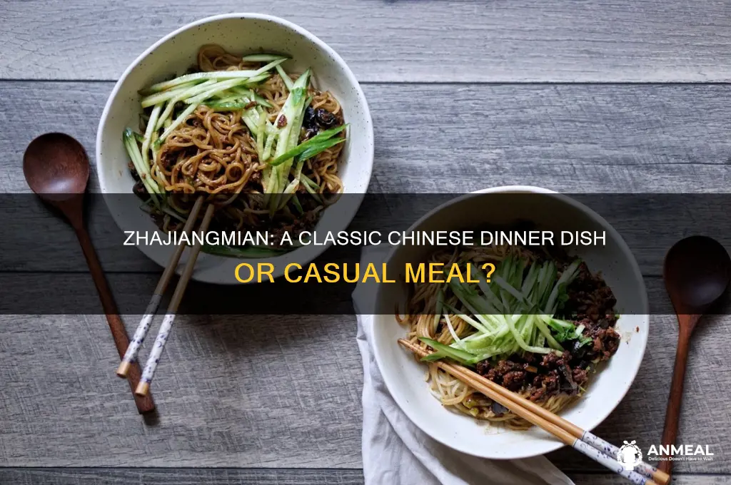 is zhajiangmian a dinner dish