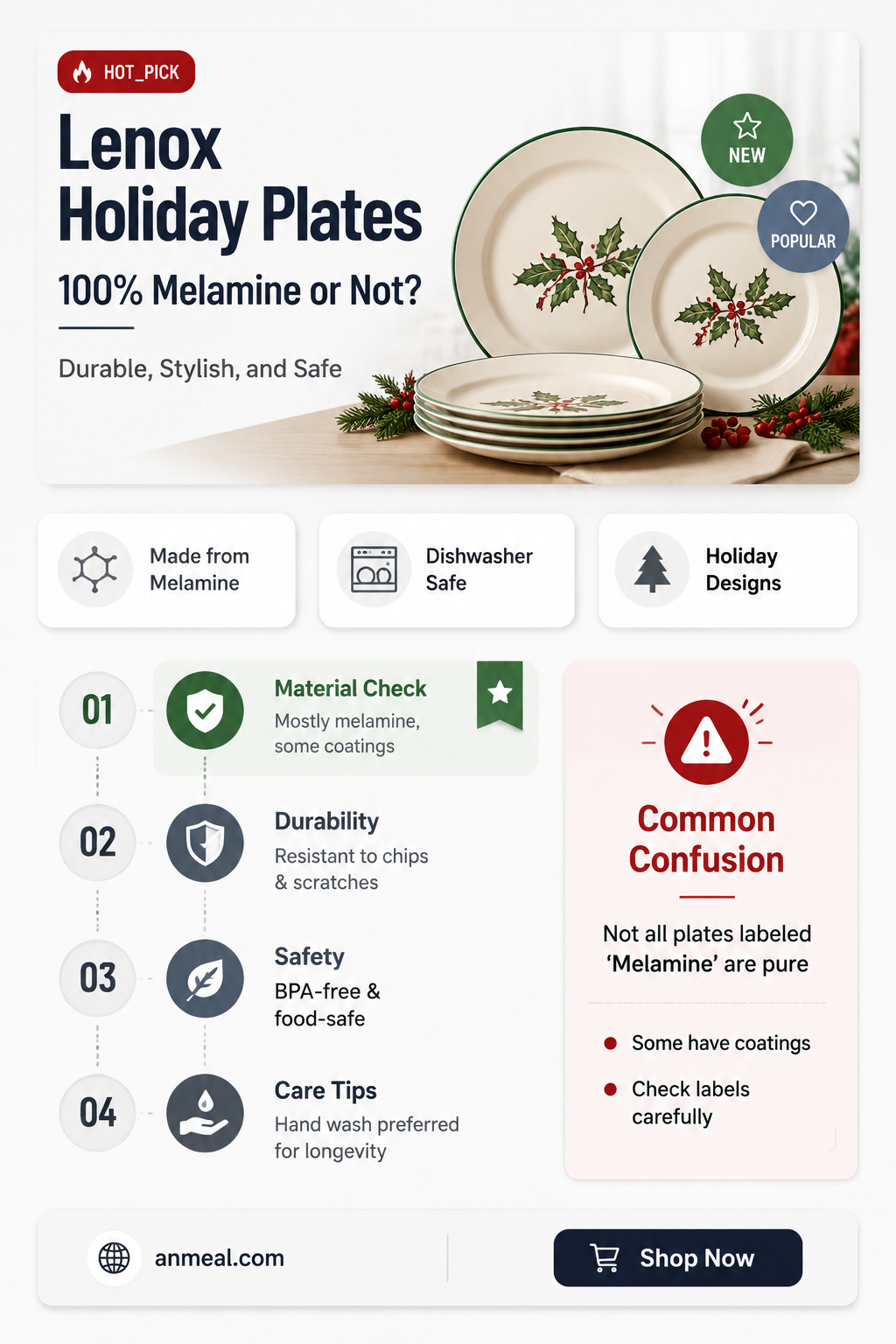 are lenox holiday melamine dinner plates 100 melamine