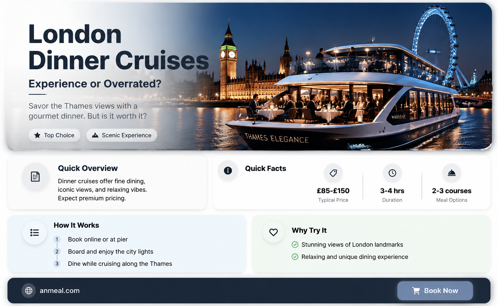 are london dinner cruises worth it