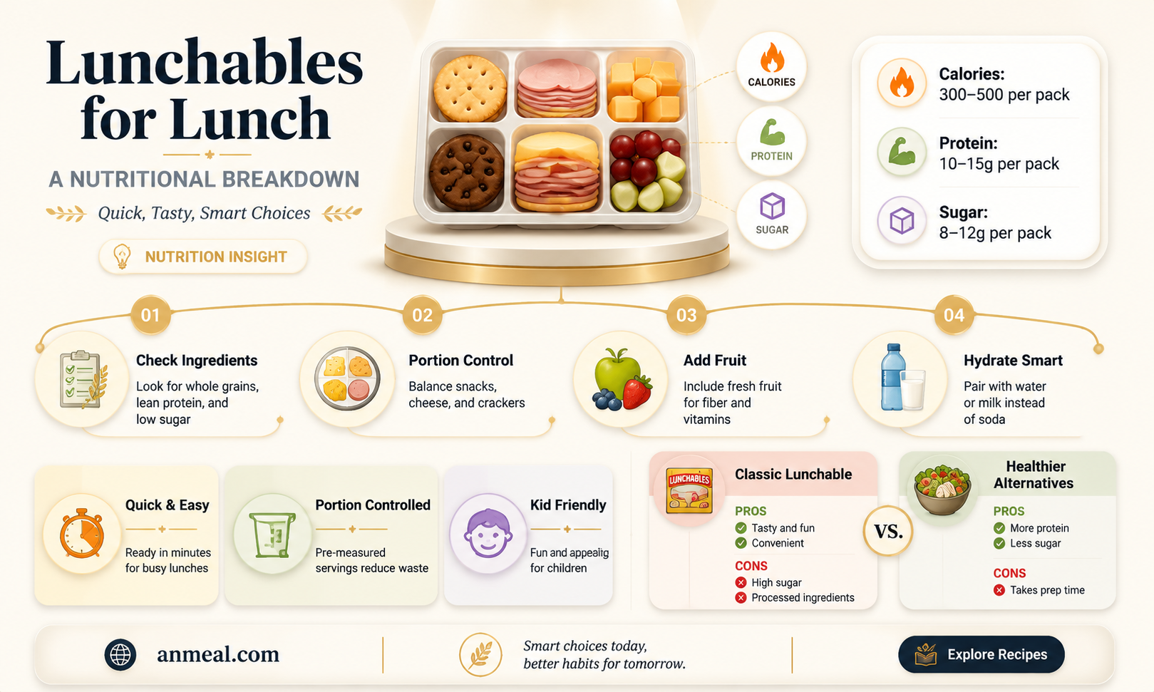 are lunchables enough for lunch