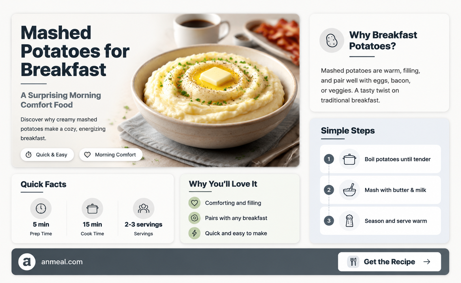 are mashed potatoes considered breakfast