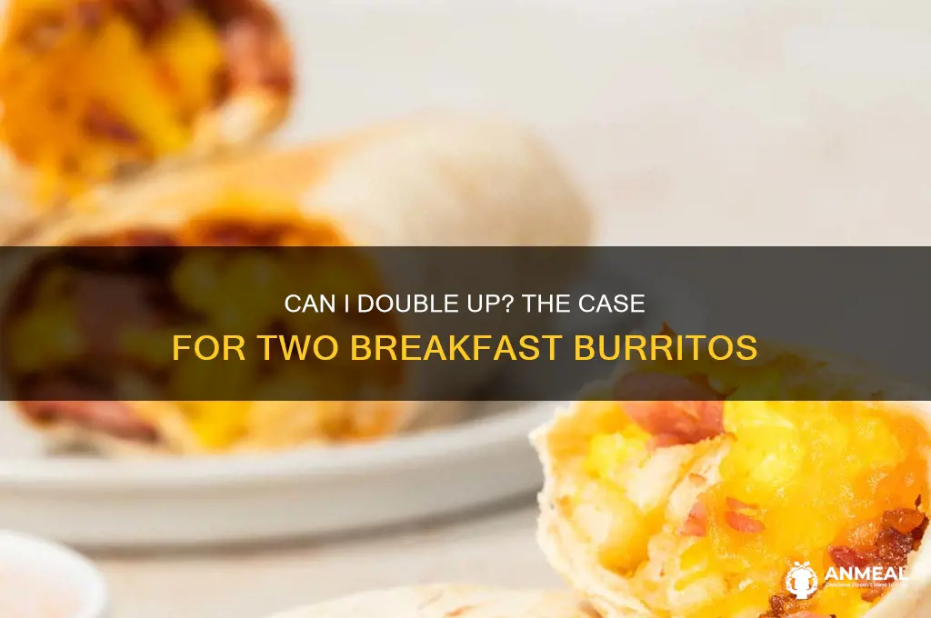 may i get 2 breakfast burritos