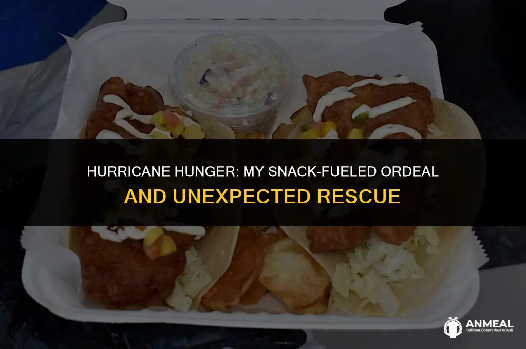 me being rescued after eating all my hurricane snacks