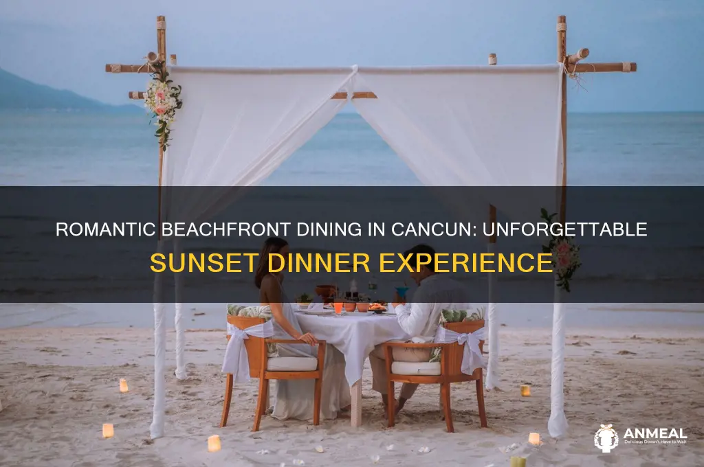 me cancun dinner on the beach