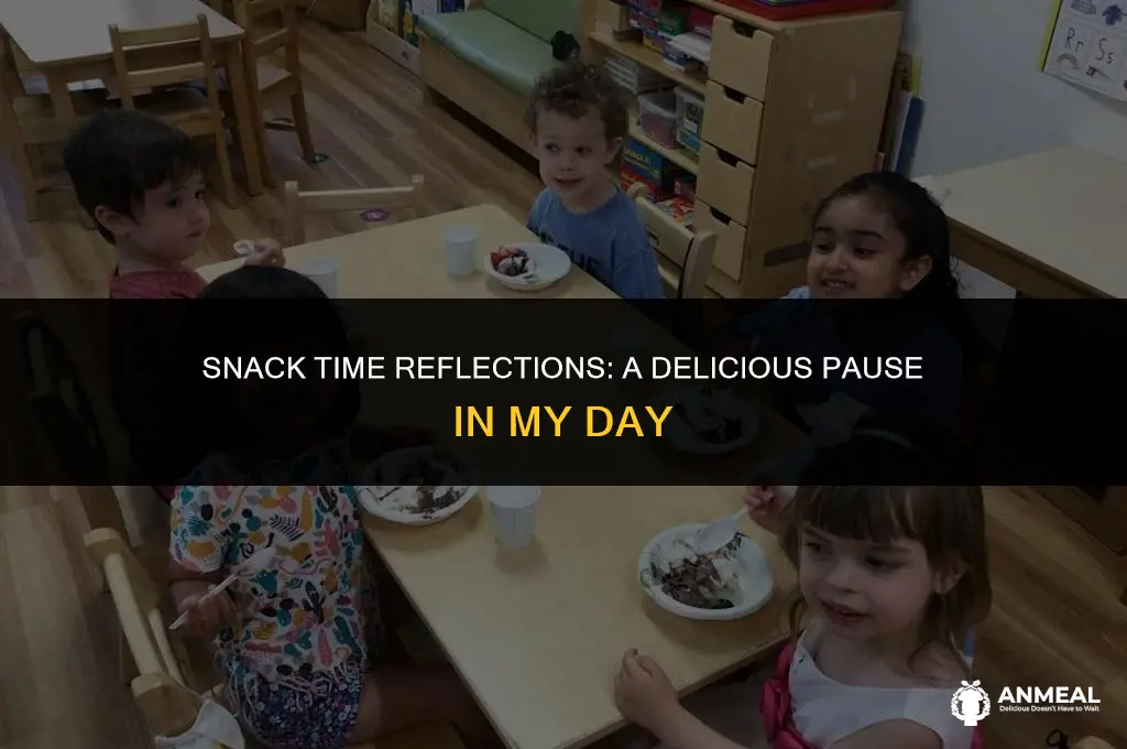 me eating a snack thinking about the snack