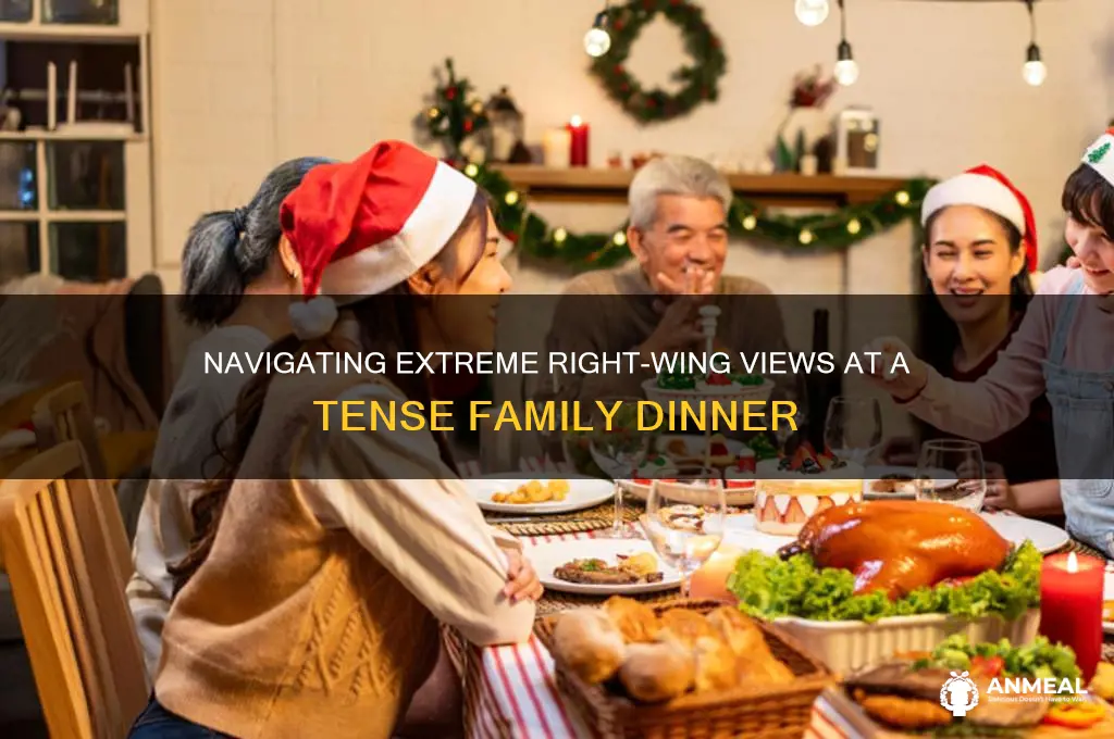me extreme right wing opinions a family dinner