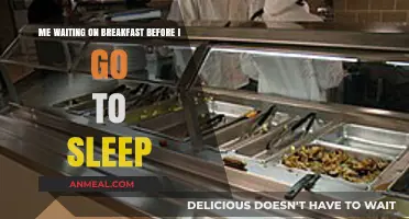 Hungry and Tired: My Midnight Breakfast Wait Before Sleep