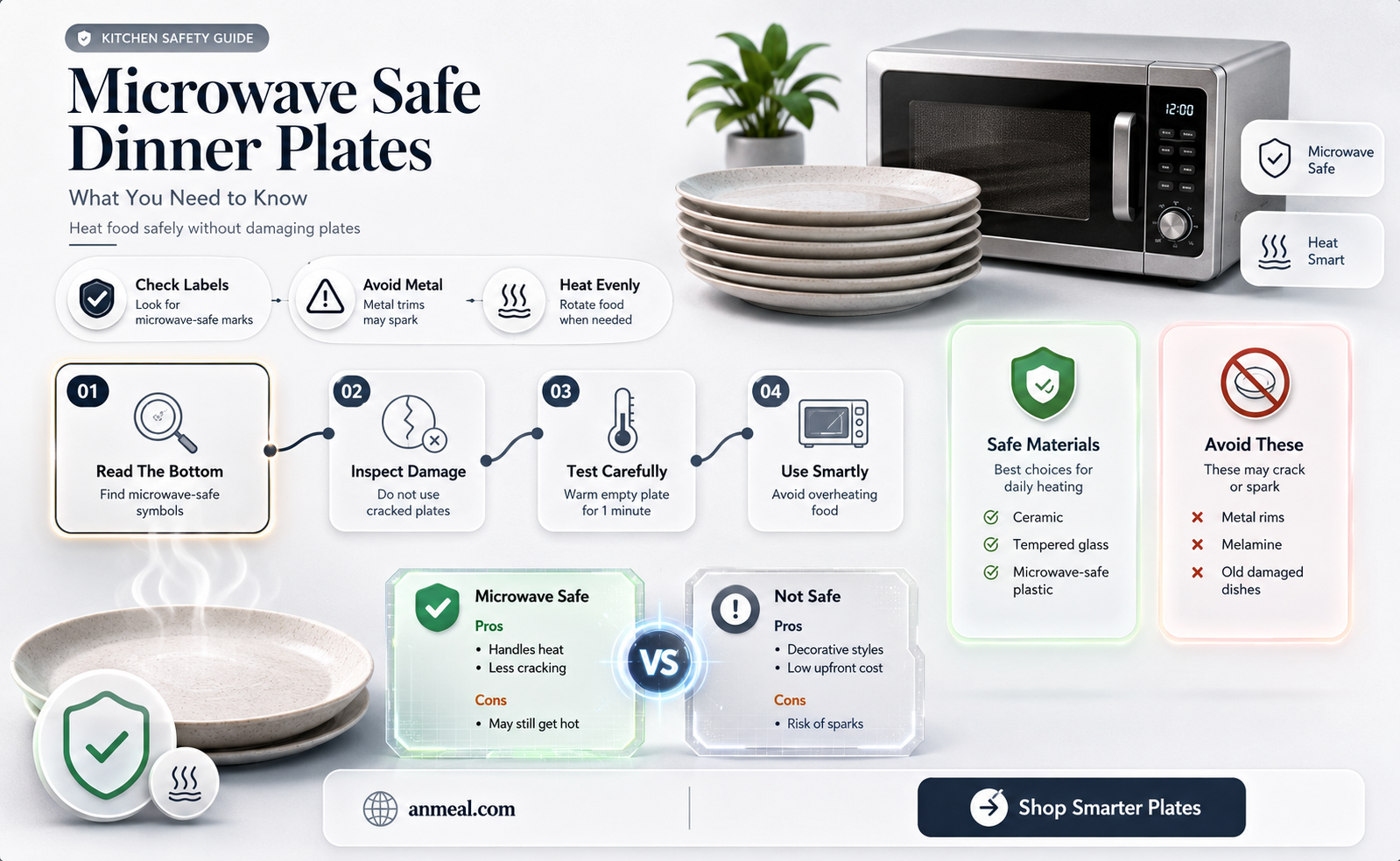 are dinner plates microwave safe