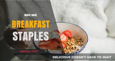 Essential Breakfast Staples for a Nutritious and Energizing Morning Start