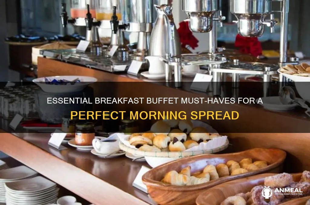 must haves on a breakfast buffet
