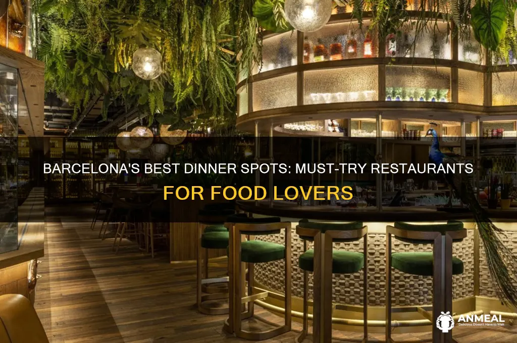 must try dinner places in barcelona