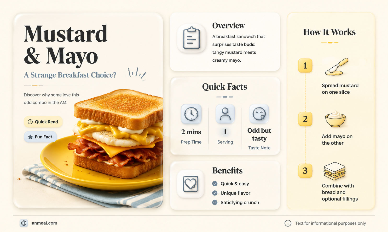 are mustard and mayo weird gor breakfast sandwich