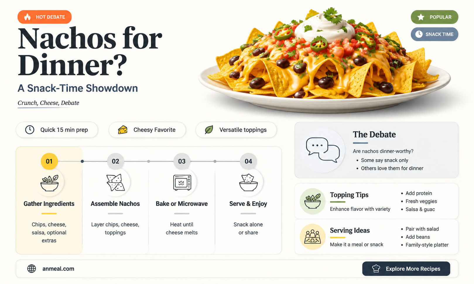are nachos dinner food