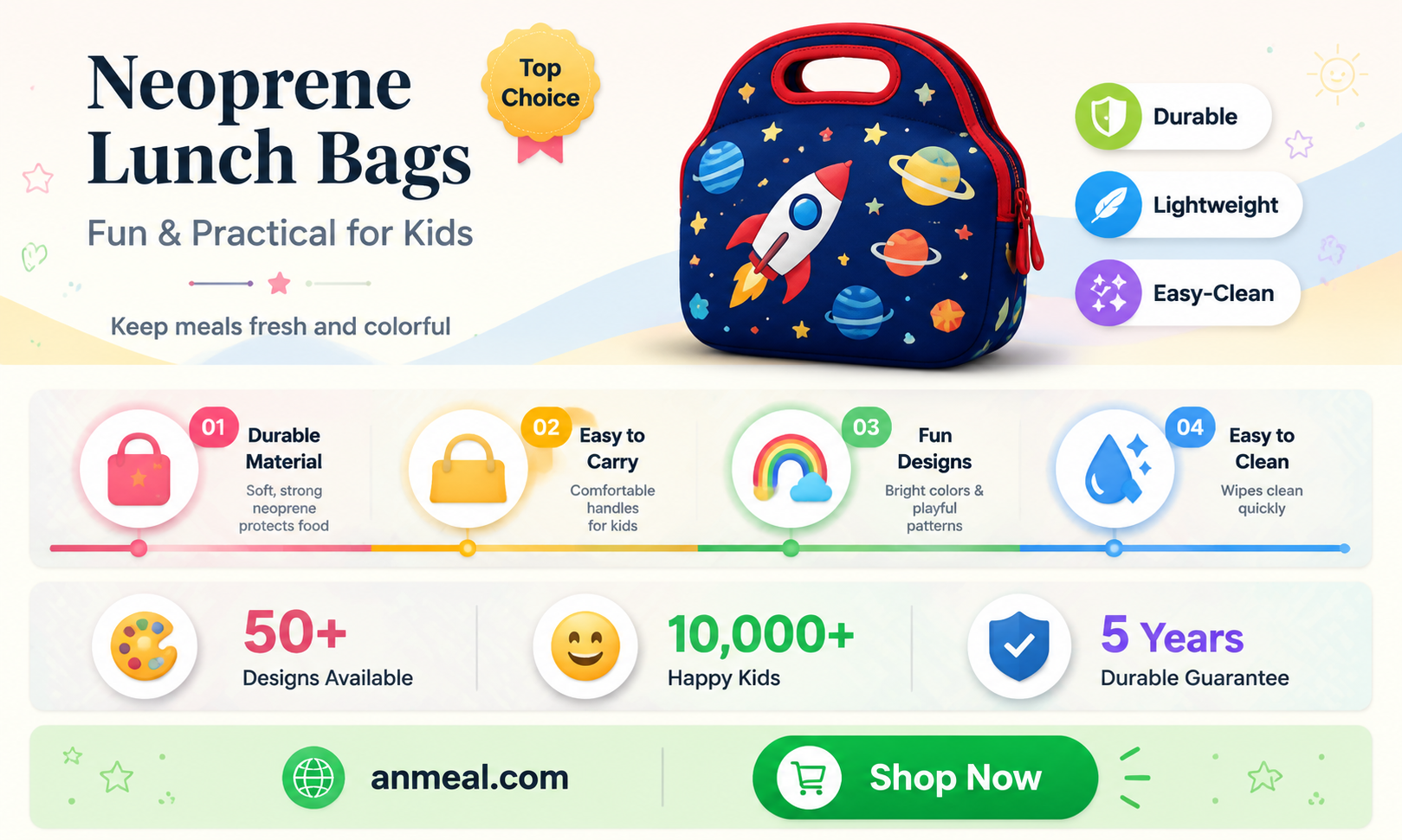 are neoprene lunch bags good for kids