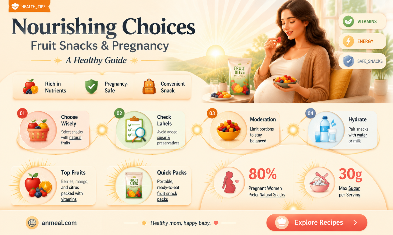 are fruit snacks ok to eat when pregnant