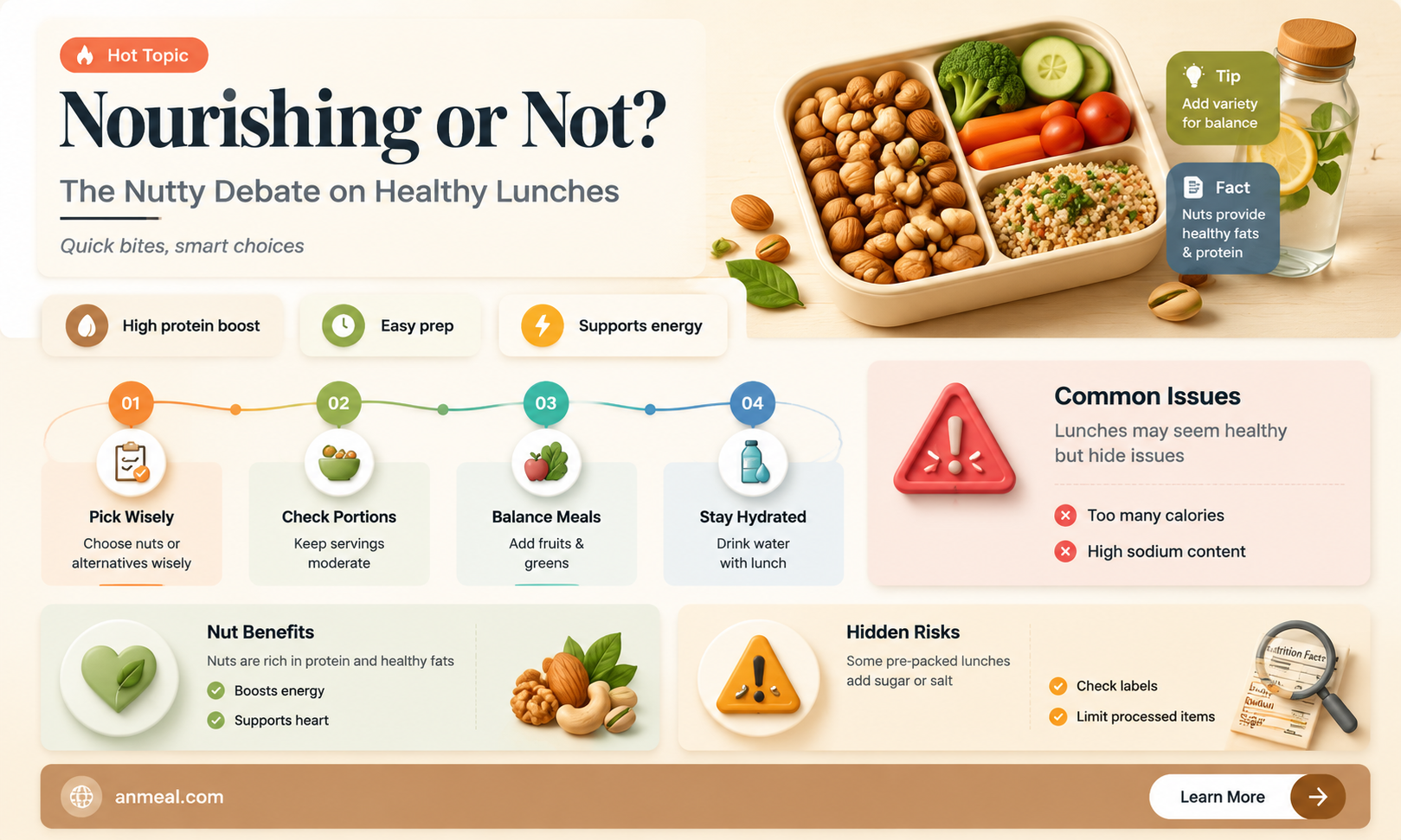 are nuts a healthy lunch