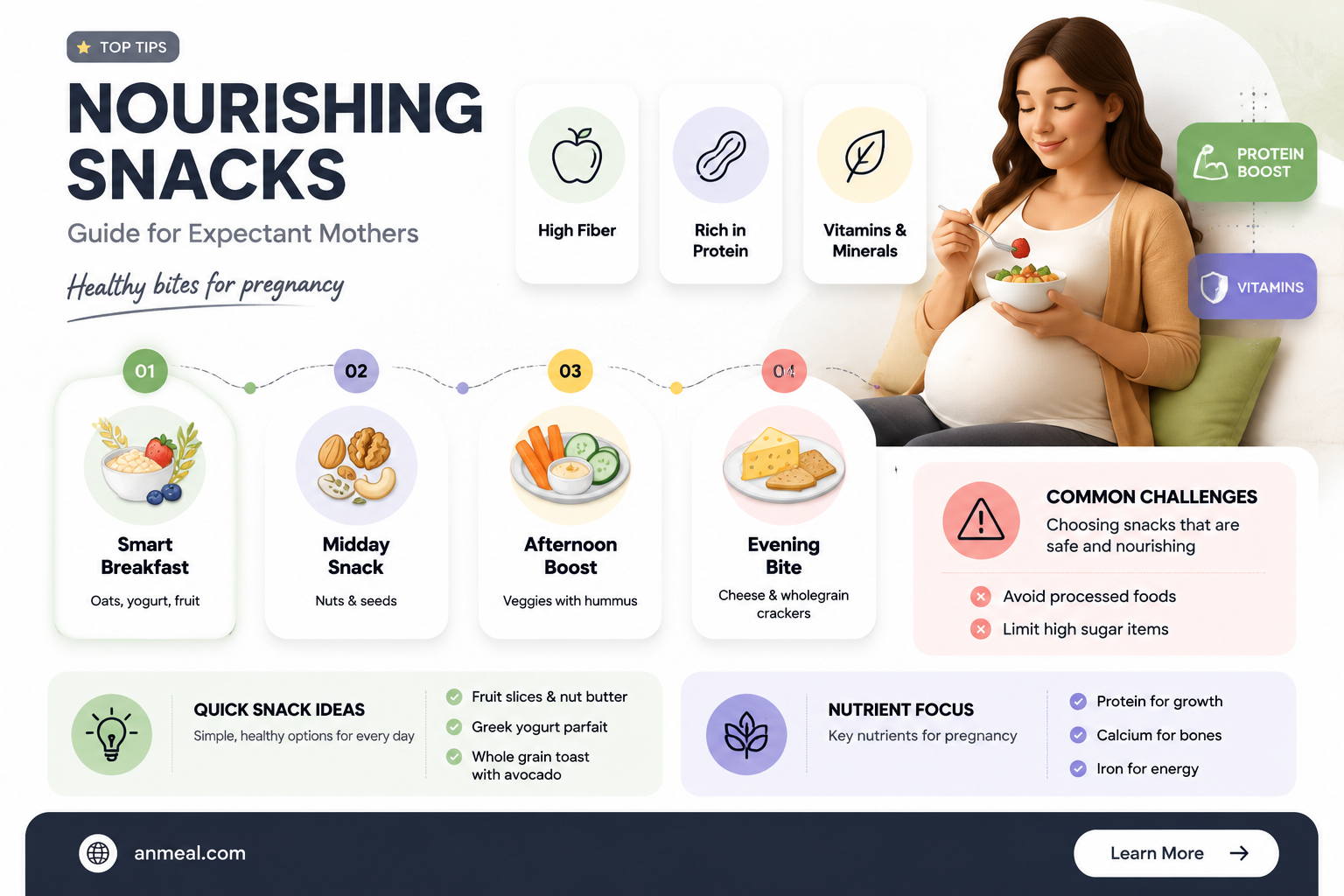 are le snacks ok to eat when pregnant