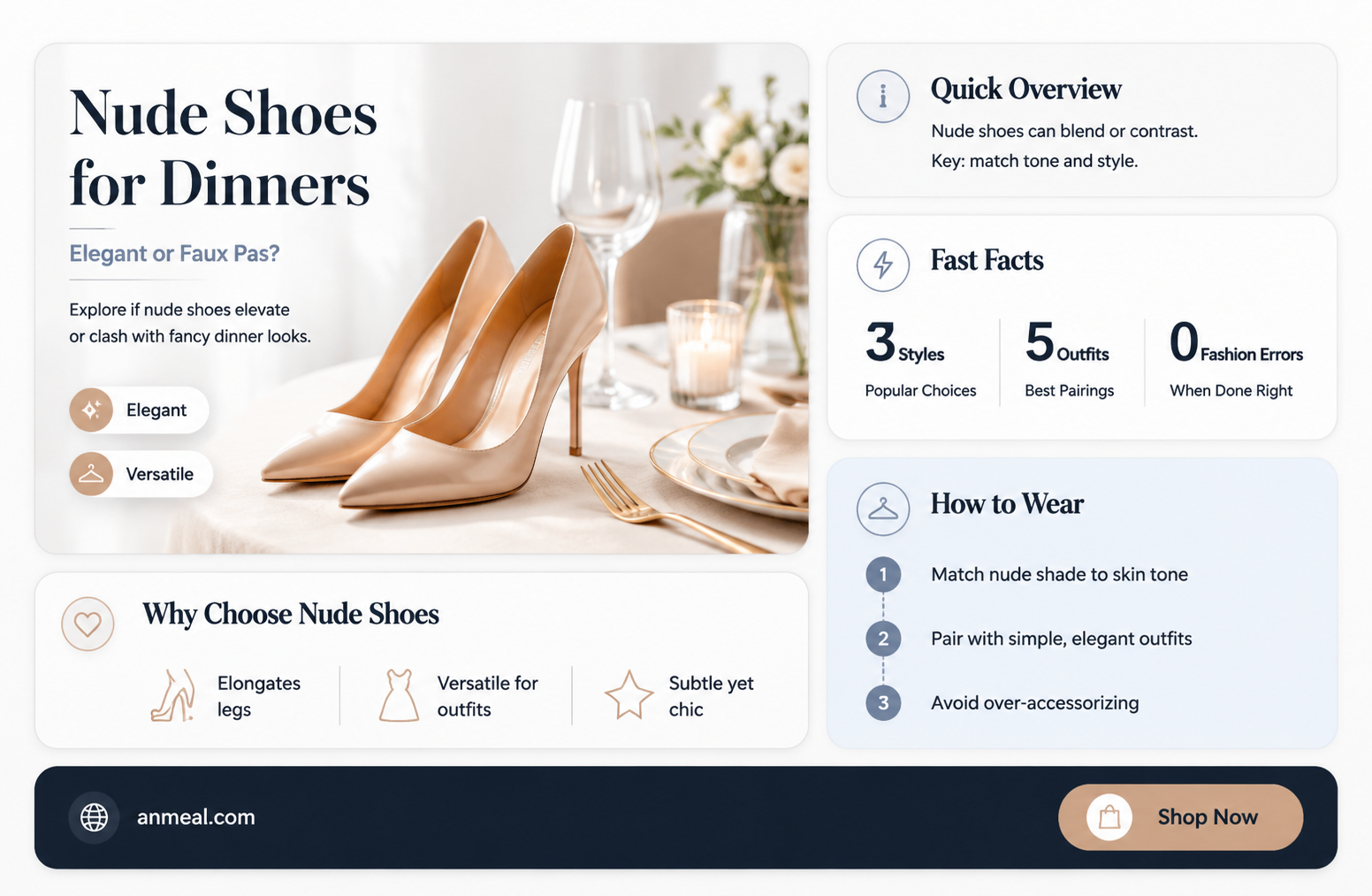 are nude shoes ok for a fancy dinner
