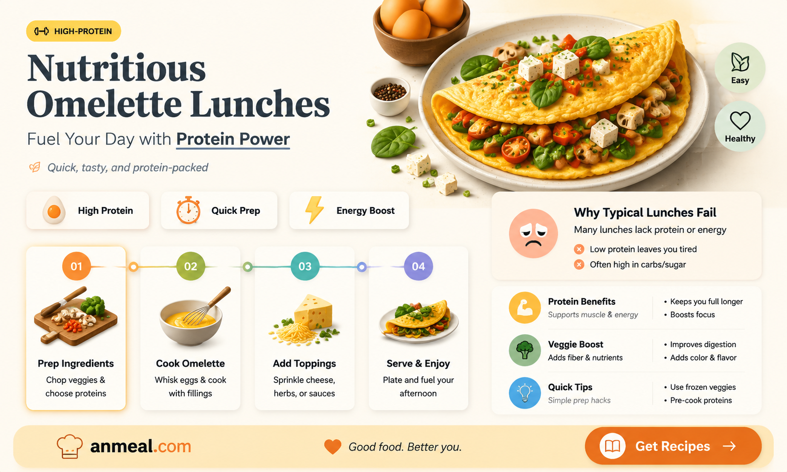 are omelettes healthy for lunch