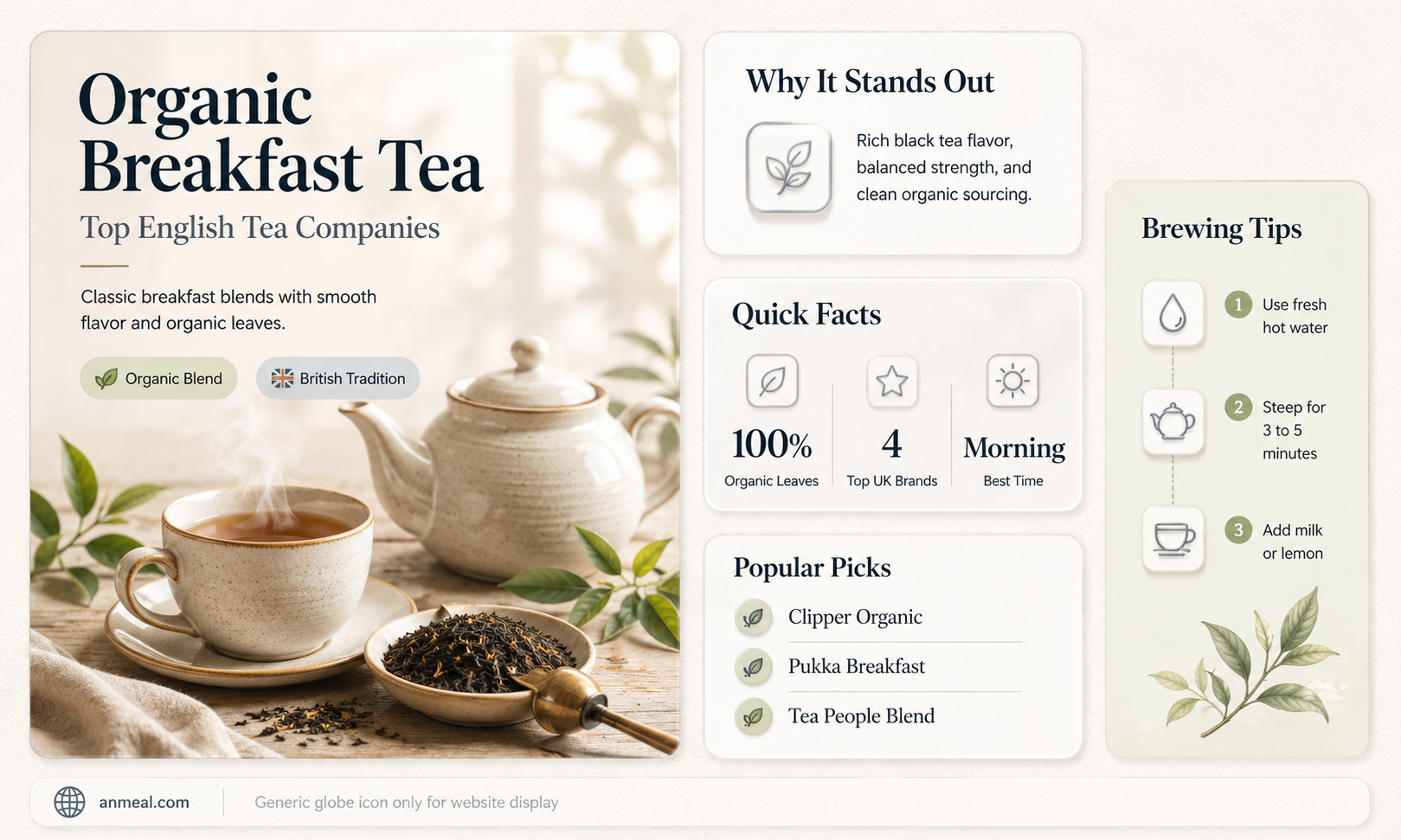 are there any english companies producing an organic breakfast tea