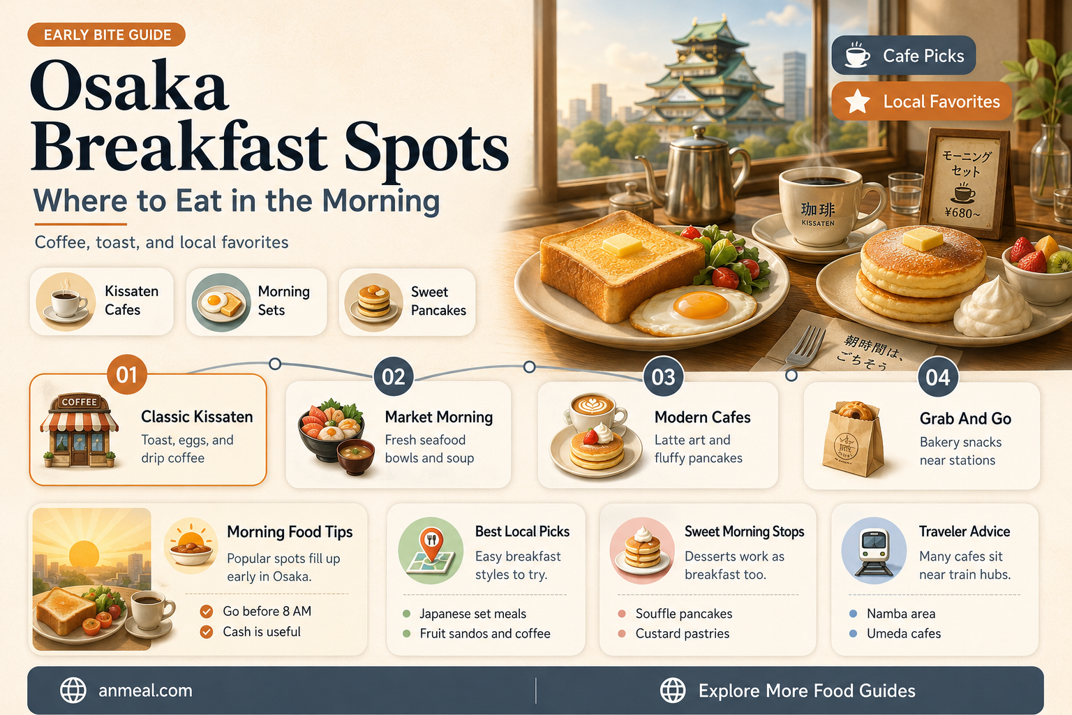 are there breakfast places in osaka