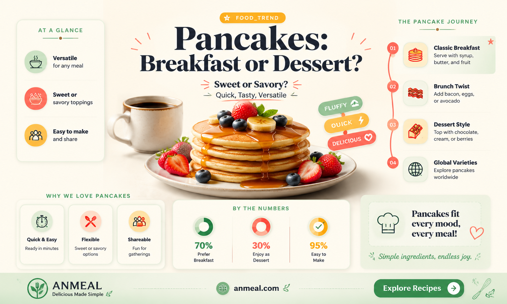 are pancakes a breakfast or dessert
