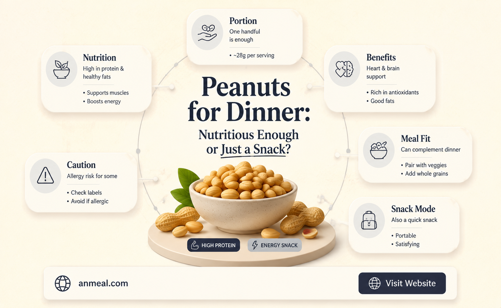 are peanuts enough for dinner