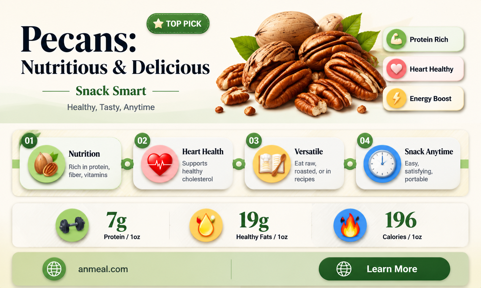 are pecans a good snack